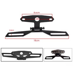 Soporte para Matrícula de Motocicleta, Soporte para Luz Trasera, Soporte Plegable para Placa de Matrícula, Soporte Universal para Motocicleta - Product Image 4
