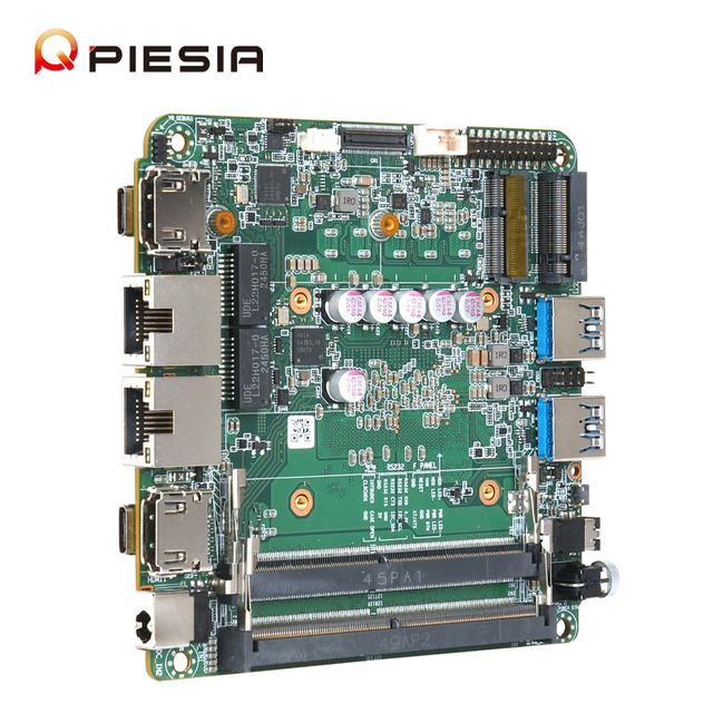 10x10cm NUC Board AMD AI 9 365 AI9 HX370 AI 7 350 2 Ethernet Port 2*DDR5 1*RS232 2*USB 2*HD 2*Type-C X86 Industrial Motherboard