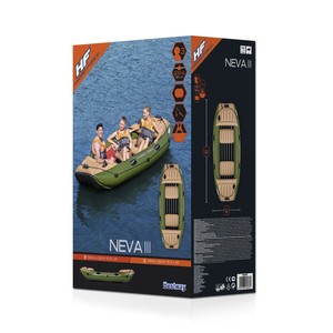 Bestway 65008 <span class=keywords><strong>Neva</strong></span> III Gommone Gonfiabile Barca da Pesca per Sport Acquatici per 3 Persone 3,16m X 1,24m - Product Image 6
