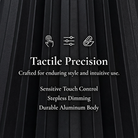 Lampe de table sans fil à intensité variable pour restaurant et hôtel, avec base de charge magnétique latérale, lampe de bureau LED rechargeable