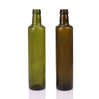 Bouteilles en verre d'huile d'olive de cuisson Marasca carrées vert foncé écologiques de qualité alimentaire en vrac de 100 ml, 250 ml, 500 ml, 750 ml, 1 L avec bouchon à vis