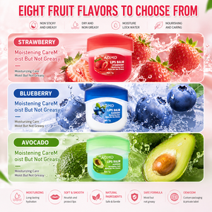 Ensemble de baumes à lèvres aromatisés aux fruits 8 en 1, soin des lèvres hydratant naturel et biologique, coffret cadeau pour enfants et adultes, OEM - Product Image 6