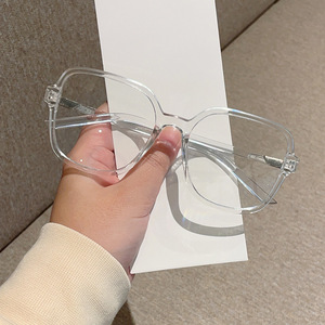 Grandes lunettes Anti-lumière bleue pour femmes mode polygone PC cadre unisexe lunettes rétro lunettes pour dames - Product Image 5