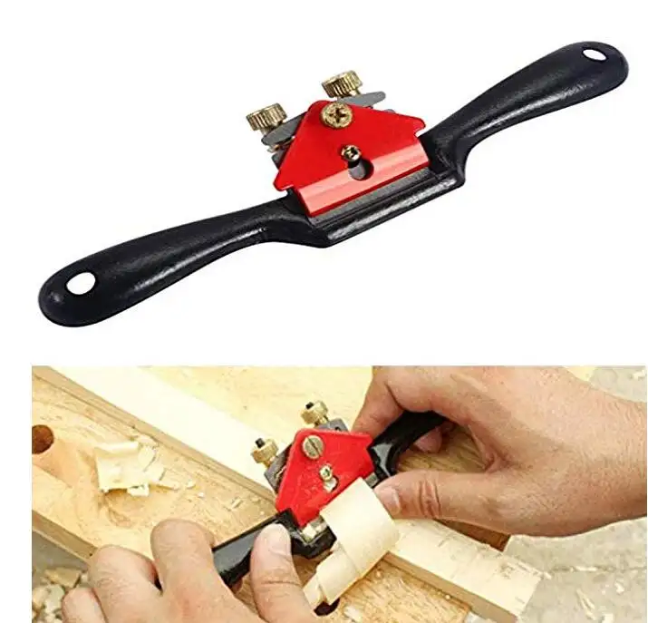 9 ''ayarlanabilir SpokeShave düz tabanlı ve Metal bıçak ahşap el sanatları için ahşap Craver ahşap çalışma ve el aleti