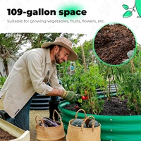 Lit de jardin surélevé en métal écologique Nouveau design Jardinière d'extérieur Lits de culture de jardin pour légumes et fleurs