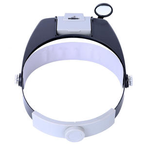 Loupe à fixation sur la tête avec lentille en résine de 90 mm et 3 lumières LED pour la lecture, la réparation et le point de croix - Product Image 3