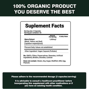แคปซูลมาคาพรีเมียม สารสกัดจากรากมาคา เพิ่มพลังงาน ปรับสมดุลฮอร์โมน บำรุงอารมณ์ ผลิตภัณฑ์สมุนไพรธรรมชาติ - Product Image 2