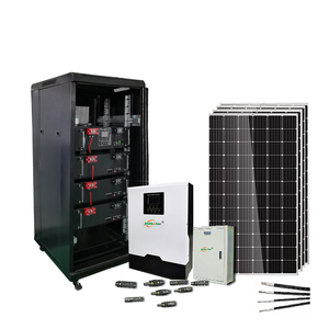 ระบบโซลาร์เซลล์สำหรับบ้านและอุตสาหกรรม 5kw 10kw ขายดี พร้อมแบตเตอรี่ 100ah ในตู้เก็บของ จ่ายไฟได้ในเวลากลางคืน - Product Image 3