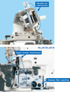 Machine à surjeter / point de sécurité Jukis MO-6704DA semi-sèche, haute vitesse, occasion, vente flash - Product Image 6