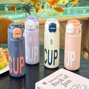 Diy Cup Stainless Steel <b>Thermos</b> 500Ml Large Capacity Portable Water <b>Bottle</b> For Sports Office School Use - Product Image 3
