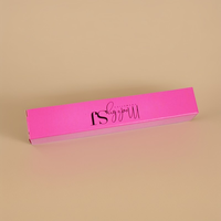 Ensemble de tubes de gloss rose de luxe, design personnalisé, gloss rose brillant de luxe, lamination, vernis à ongles, huile pour le soin de la peau, sérum, faux cils