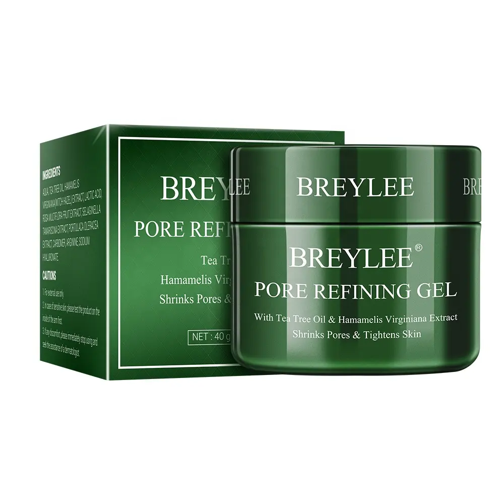 BREYLEE tea tree oil hamamelis virginiana extract tightens skin pore refining gel