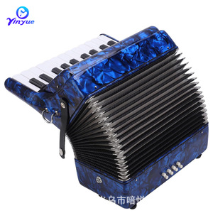 Accordéon Yinyue 22 touches 8 basses en celluloïd, instrument de musique portable pour enfants, idéal pour les examens et les performances - Product Image 3