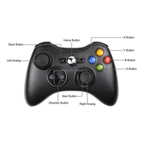 Manette de jeu sans fil BT pour XBOX 360 Mando Manette Controlador avec moteur vibrant pour manette de jeu XBOX 360