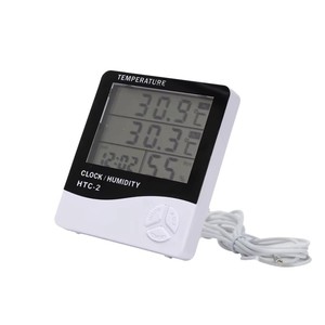 Thermomètre et hygromètre numériques WANBANG -2 avec écran LCD, plage de température -50~400, mesure de l'humidité, fonction horloge - Product Image 1