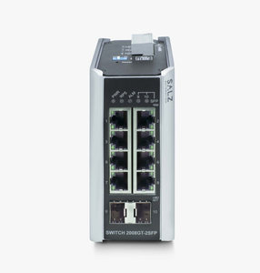 Commutateur Gigabit industriel non géré à 8 ports SALZ Automation avec 2 liaisons montantes SFP, montage sur rail DIN - Allemagne SA-2008-GS-01-00 - Product Image 2