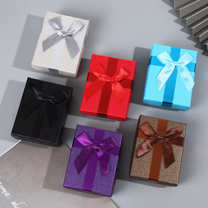 定制空硬纸板礼品盒，用于蝴蝶结丝带和袜子组织的珠宝存储 - Product Image 5