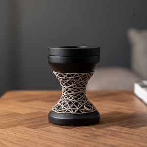 Handmade <b>Sandalwood</b> <b>Incense</b> Burner Woven Pattern Durable Aromatic Holder Eco-Friendly Home Decor Bakhoor Mubkhar Ramadan Eid - Product Image 1