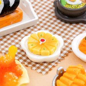 Décorations en résine de cuisine simulée coréenne Kawaii, nouilles froides, poulet frit, breloques pour coque de téléphone, accessoires de bricolage - Product Image 4