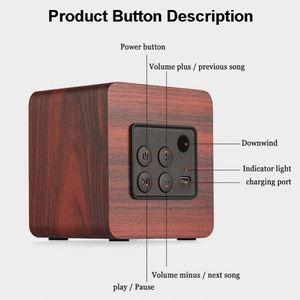 Hot Selling Custom <b>Mini</b> Wood <b>Bluetooth</b> <b>Speaker</b> with Stereo Subwoofer for Promotional & Business Gifts - Product Image 5