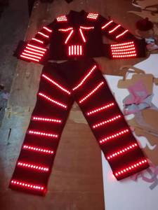 Costume Robot LED LED <span class=keywords><strong>Tron</strong></span>, robes de performance, danse électronique, musique, vêtements pour hommes, Costume DJ - Product Image 6