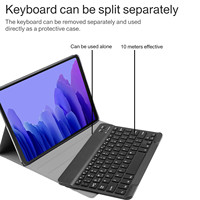 Casing ponsel kulit PU dengan Keyboard, casing penutup pelindung Tablet bahan kulit PU, casing Keyboard untuk ponsel Samsung Galaxy Tab S7 S8 Plus S7FE