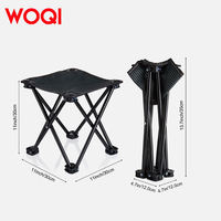 Tabouret de camping portable WOQI, sacs de transport, siège de voyage pliable pour l'extérieur, tabouret pliant portable pour le camping et les activités de plein air