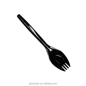 Kualitas tinggi secara individu dibungkus Spork Mini massal plastik Spork Spork dengan Logo disesuaikan