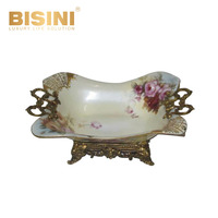 Grande décoration de trophée ange, trophée sur pied long, décoration de céramique exquise, décoration d'image, meubles d'intérieur, ornements