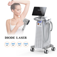 Máquina de Depilación con Diodo de Hielo para Cuerpo y Rostro, Apta para Todo Tipo de Piel, Enfriamiento con Hielo, Depilación Indolora, Rejuvenecimiento de la Piel, Cepillo de Limpieza Facial