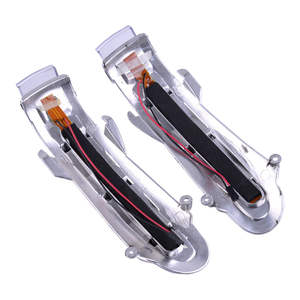 Clignotant de rétroviseur LED pour Mercedes Benz Classe S Classe CL W215 W220, forme ovale, blanc/gris, paire, durable - Product Image 2