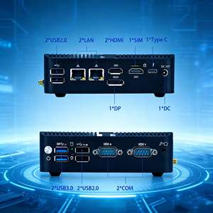 Mini PC Industrial con Procesador N100 hasta 3.4GHz, Doble LAN, 2 COM, RS485, Doble HD, 1DP, Pantalla Triple, Señalización Digital, Carcasa de Aluminio - Product Image 4