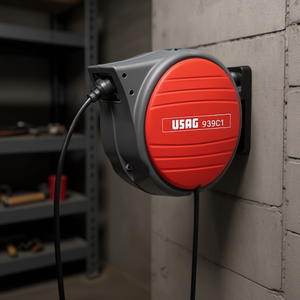 Enrouleur de câble Usag 939C1, 25 pieds, câble d'alimentation rétractable, montage mural, usage industriel - Product Image 3