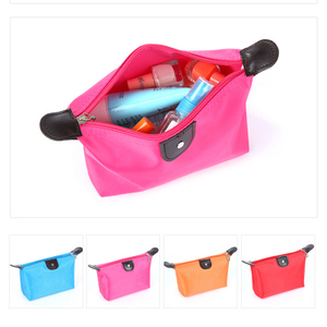 Bán Buôn Biểu Tượng Tùy Chỉnh Du Lịch Trang Điểm Túi Lớn Nylon Mỹ Phẩm Túi Khuyến Mại Phụ Nữ Make Up Pouch Mỹ Phẩm Túi Với Dây Kéo - Product Image 3