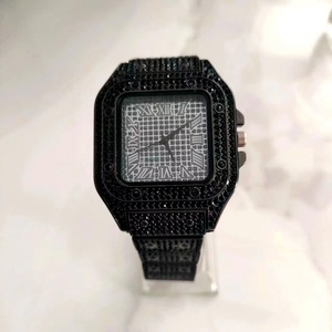 Reloj de Cuarzo de Lujo Estilo Hip Hop con Diamantes, Correa de Acero Inoxidable y Esfera con Incrustaciones de Diamantes - Product Image 5