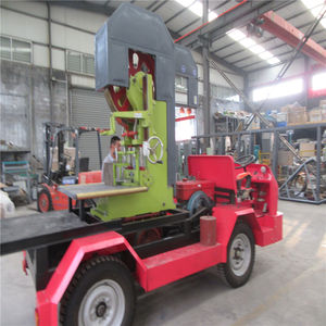 Scie à ruban verticale diesel mobile Scie à ruban pour couper les bûches de bois - Product Image 1