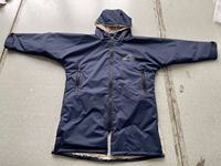 Robe de sport imperméable de haute qualité avec logo personnalisé, manches longues, en polaire sherpa recyclée, poncho de surf, serviette