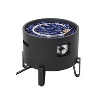 Foyer au gaz propane portable en acier sans fumée Garife GM6515, fabricant professionnel, avec couvercle pour le camping