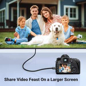 Adaptateur de câble Micro <span class=keywords><strong>HDMI</strong></span> vers <span class=keywords><strong>HDMI</strong></span> UGREEN <span class=keywords><strong>4K</strong></span> 60Hz Ethernet Audio Effet 3D Micro HD vers HD Câble mâle vers mâle pour GoPro <span class=keywords><strong>Sony</strong></span> - Product Image 2