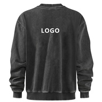 Sweat-shirts rétro 460 GSM pour hommes, haute qualité, personnalisables, effet délavé, nouveau design, coupe oversize, teinture unie, vente en gros