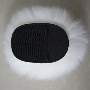 Длинные Шерстяные рукавички пальто из овечьей шерсти для детей; Рукавица перчатка чистки