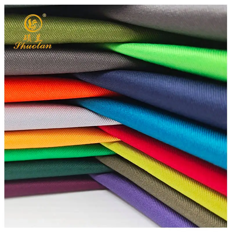 High Quality Lighth Weight Factory Sale CVC plain dyed 40% Polyester 60% Cotton Woven for wholesale supplier uniform fabric