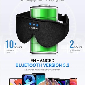 Máscara 3D con Auriculares Inalámbricos para Dormir, Diadema Musical, Audífonos para Dormir, Regalos Geniales para Hombres y Mujeres - Product Image 4