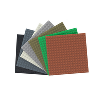 100g/3 pièces 91405 plaque en plastique 16*16 blocs de construction petites particules Double face pièces de plaque de base