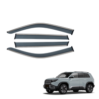 Déflecteurs de vitres de voiture avec garniture chromée pour BYD Leopard 3 Ti 3, accessoires de modification extérieure