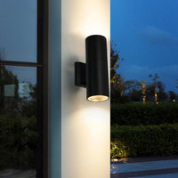 Applique murale extérieure moderne étanche IP65 haut et bas 6W 9W 12W 18W Jardin Villa Applique murale extérieure en aluminium
