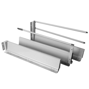 round cutlery drawer slide metal system furniture hardware undermount hydraulic tandem box slimbox