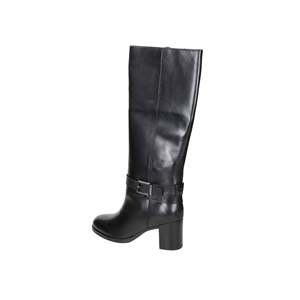 Tamaris Women's <b>Knee</b> <b>High</b> Boots Black Leather Buckle Detail Block Heel - Product Image 3