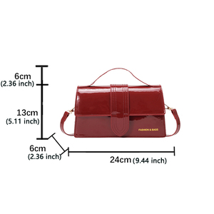 Sac à main pour femmes en cuir PU élégant et luxueux, petit sac à bandoulière, vente chaude, directement de l'usine - Product Image 3
