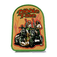 Ensemble de patchs tissés sur mesure avec motifs bouclier et contour en arc, badges à coudre pour vestes, gilets, casquettes, articles promotionnels de club, commande